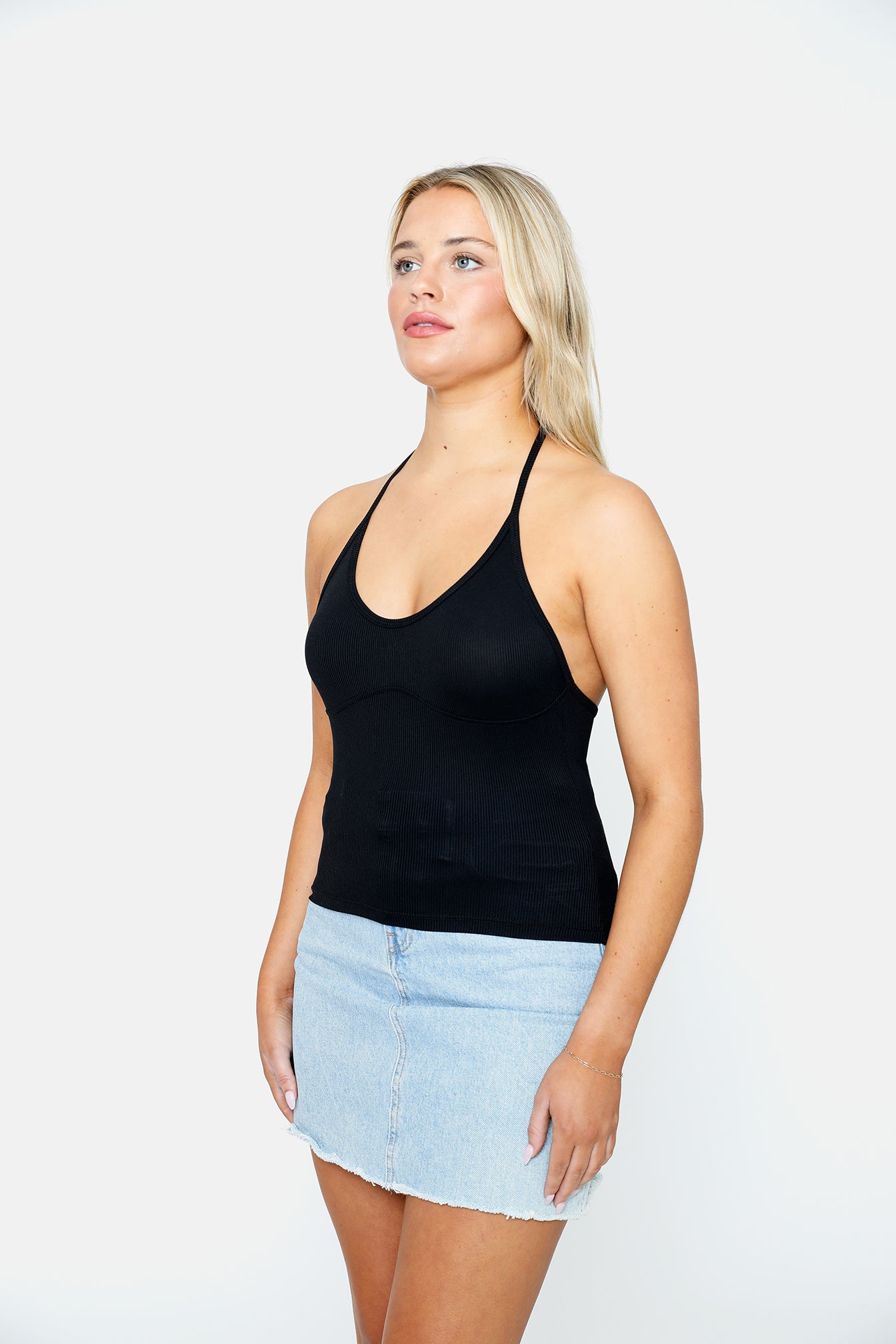 Hollywood Halter Top - Noir