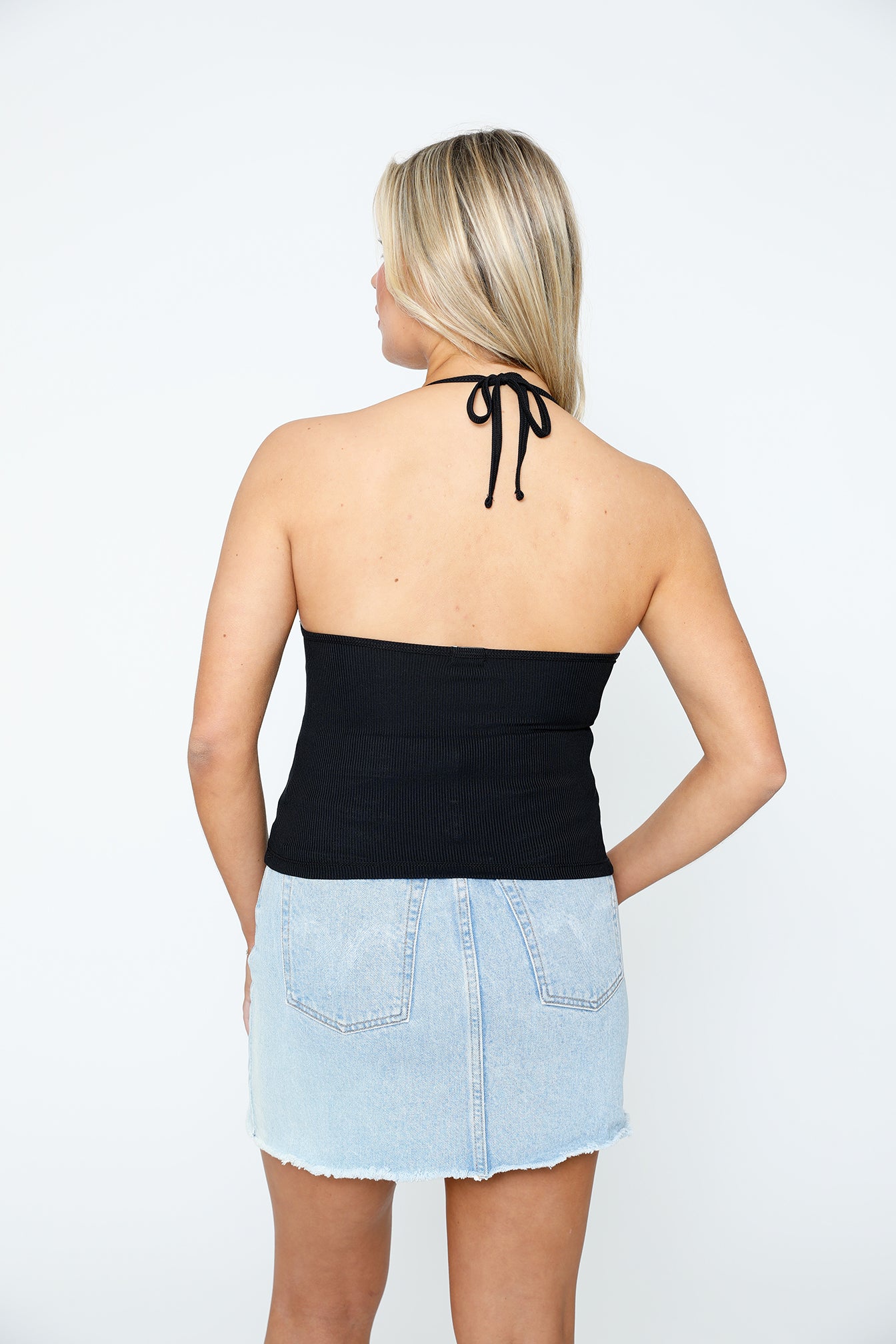 Hollywood Halter Top - Noir