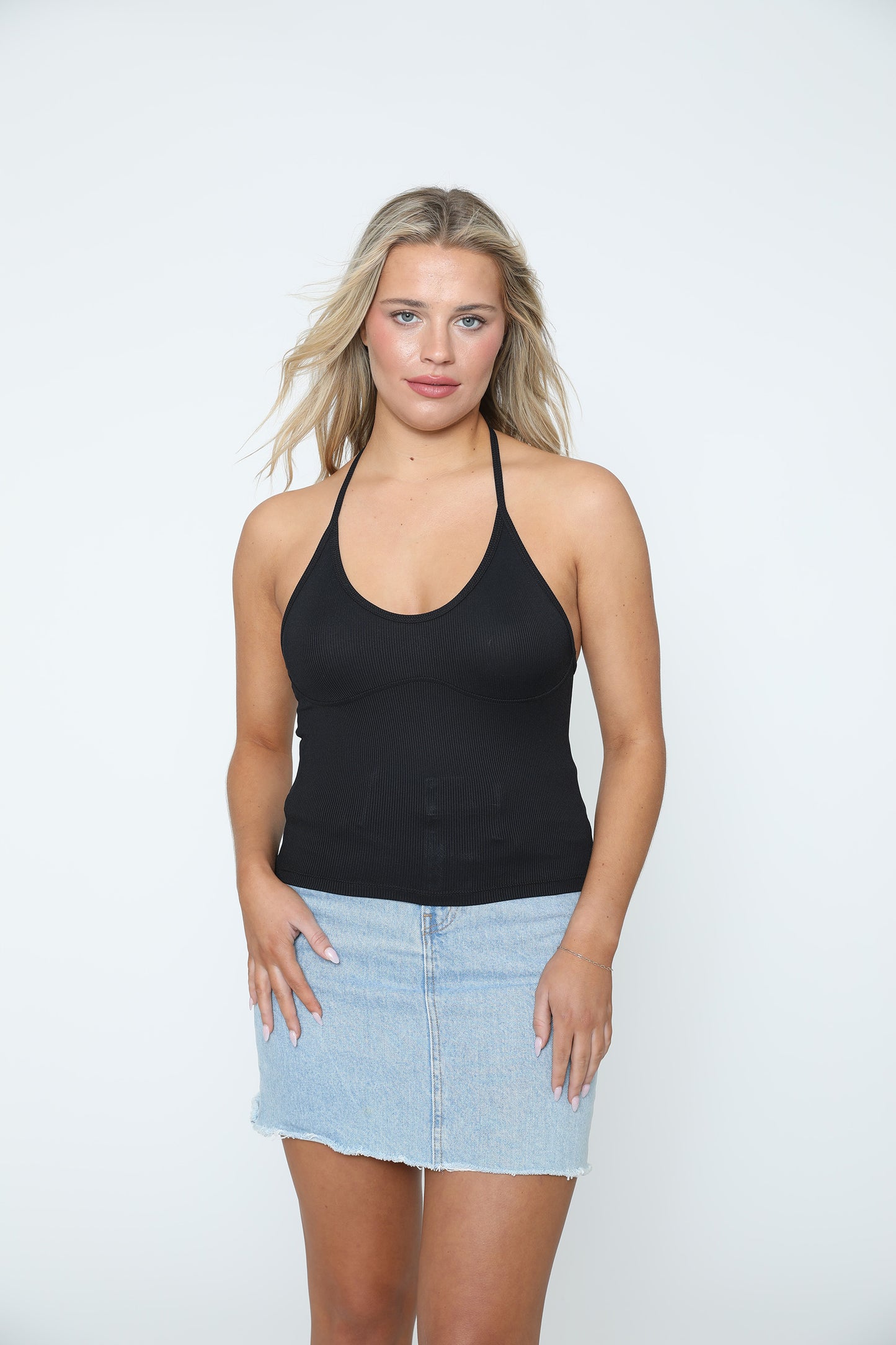Hollywood Halter Top - Noir