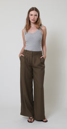 Palm Springs Eve Tank in Heather Grey by Sydney Los Angeles
